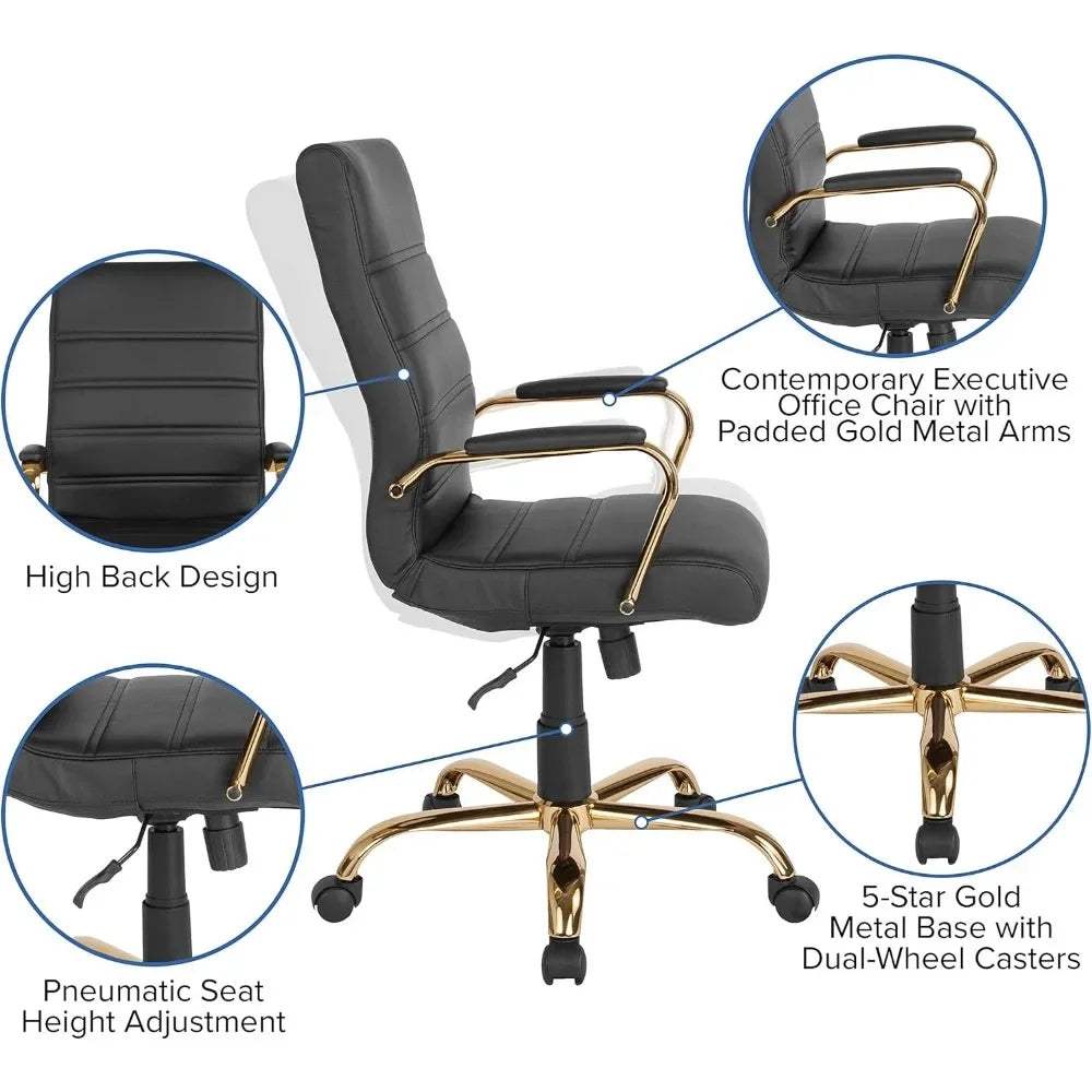Modern Soft Leather Executive Swivel Office Chair