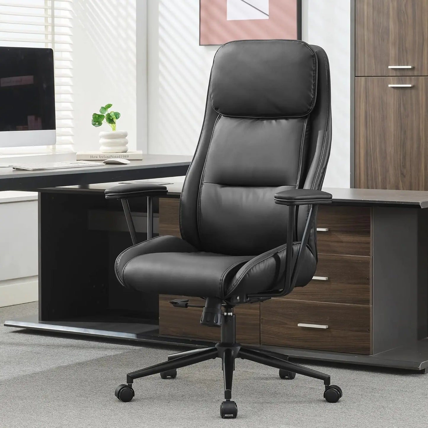 Modern Leather Executive Office Chair
