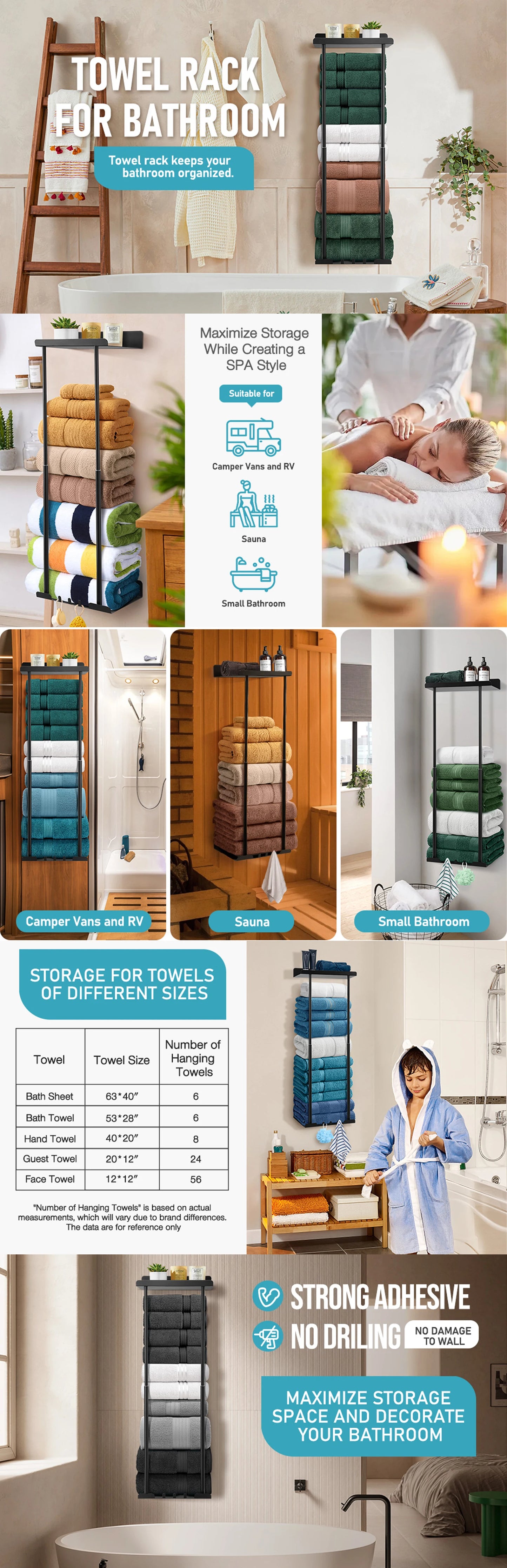 Wall Towel Rack