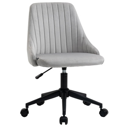 Velvet Upholstery Swivel Office Chair