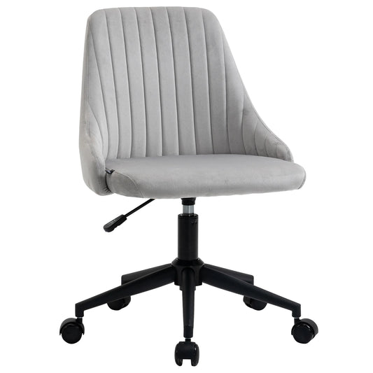 Velvet Upholstery Swivel Office Chair