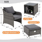 Wicker Rattan Patio Furniture Set