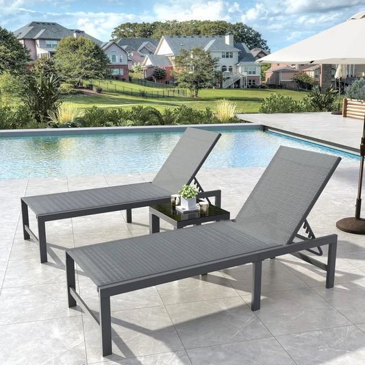 Fabric Lounge Chair Set