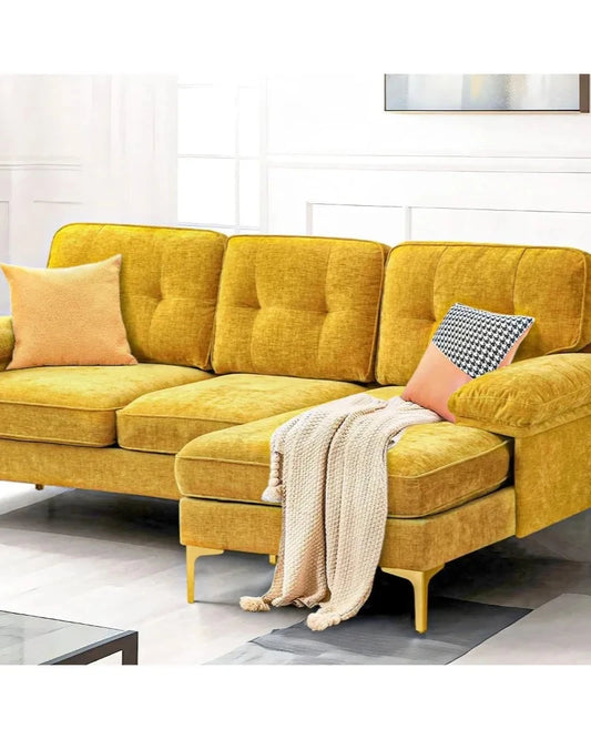 Modern Chenille Sectional Sofa