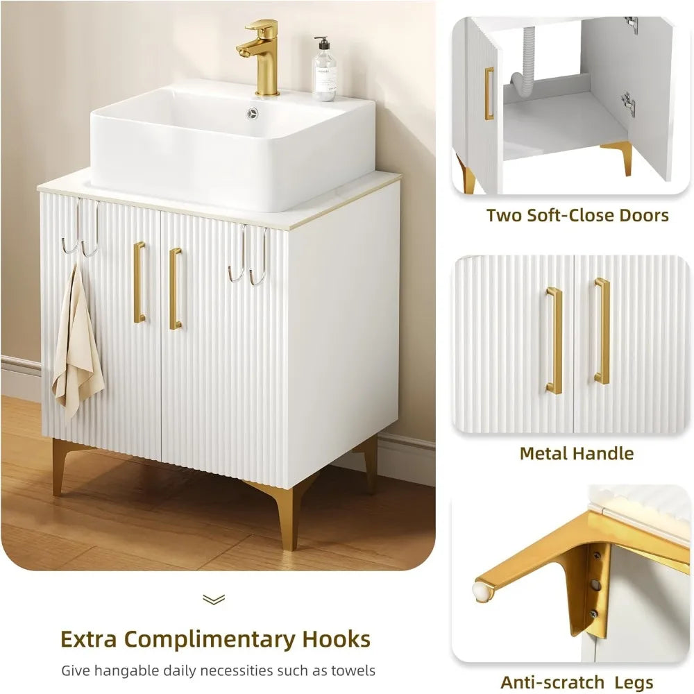 High Hardness Ceramic 24" Sink Set