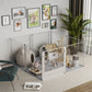 Transparent Acrylic Dog Playpen with Waterproof Pad
