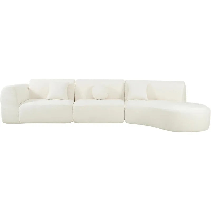 Modern Cloud Sectional Couch with Pillow