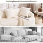 Modern Chenille Sofa with Pillow