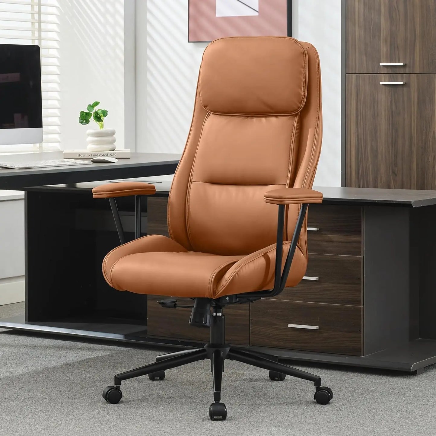Modern Leather Executive Office Chair