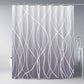 Modern Gradient Stripe Shower Curtain with Hooks