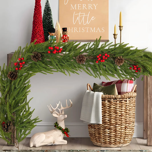 Berries, Pine Cone Garland