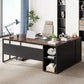 Modern Constructed  L-Shaped Executive Desk