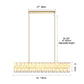Modern Gold Crystal Chandelier