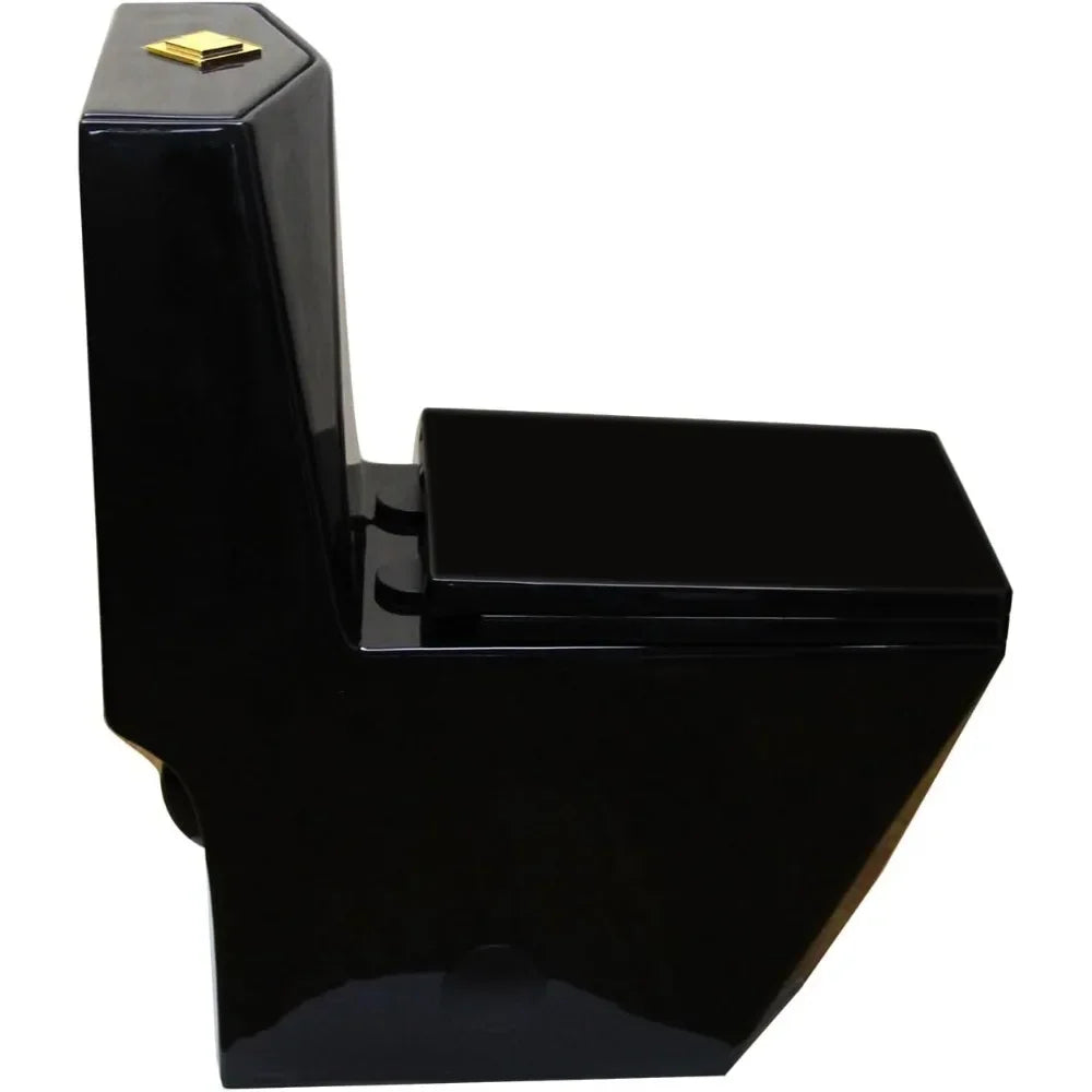 Modern Square Diamond Design Compact One Piece Toilet