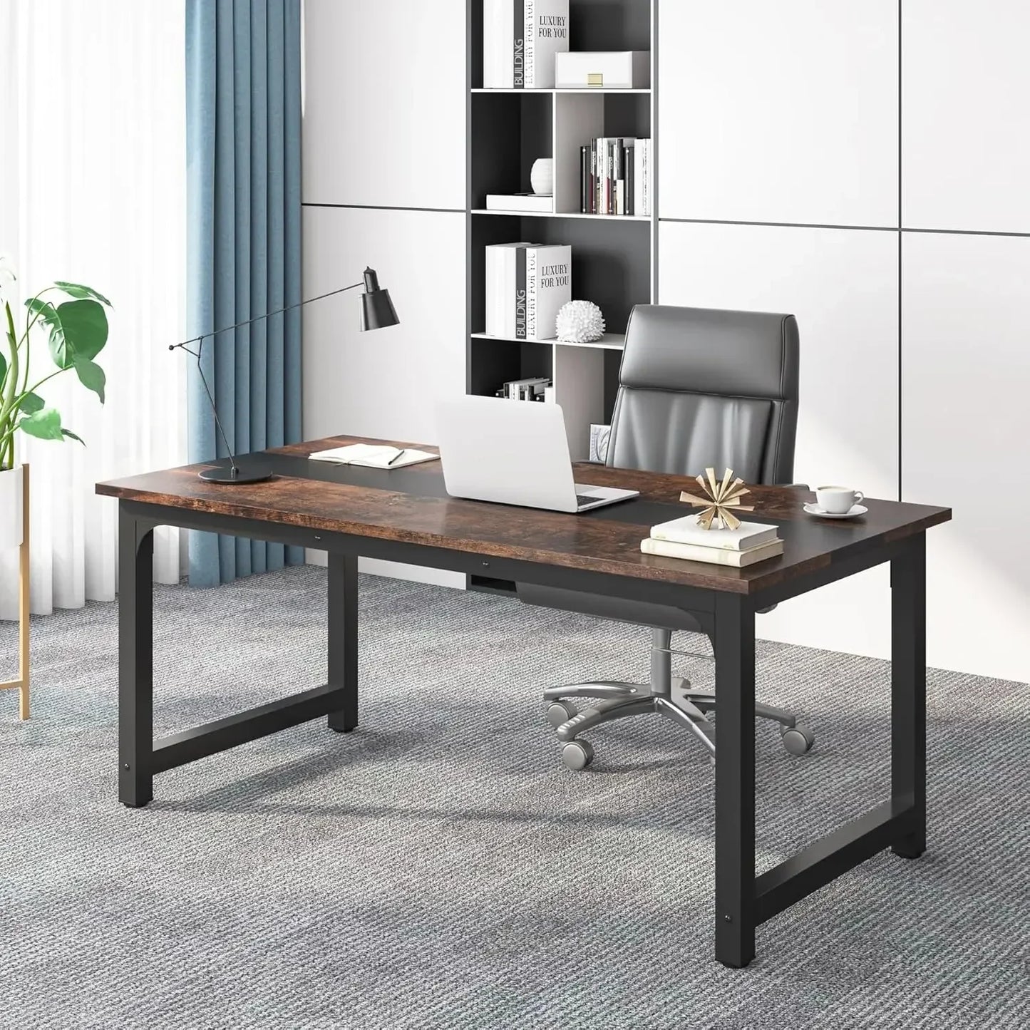 Contemporary Industrial Executive Desk