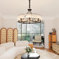 Vintage  Round Crystal Chandelier