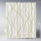Modern Gradient Stripe Shower Curtain with Hooks