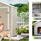 Resin Storage Shed with Floor, Window, and Double Lockable Doors