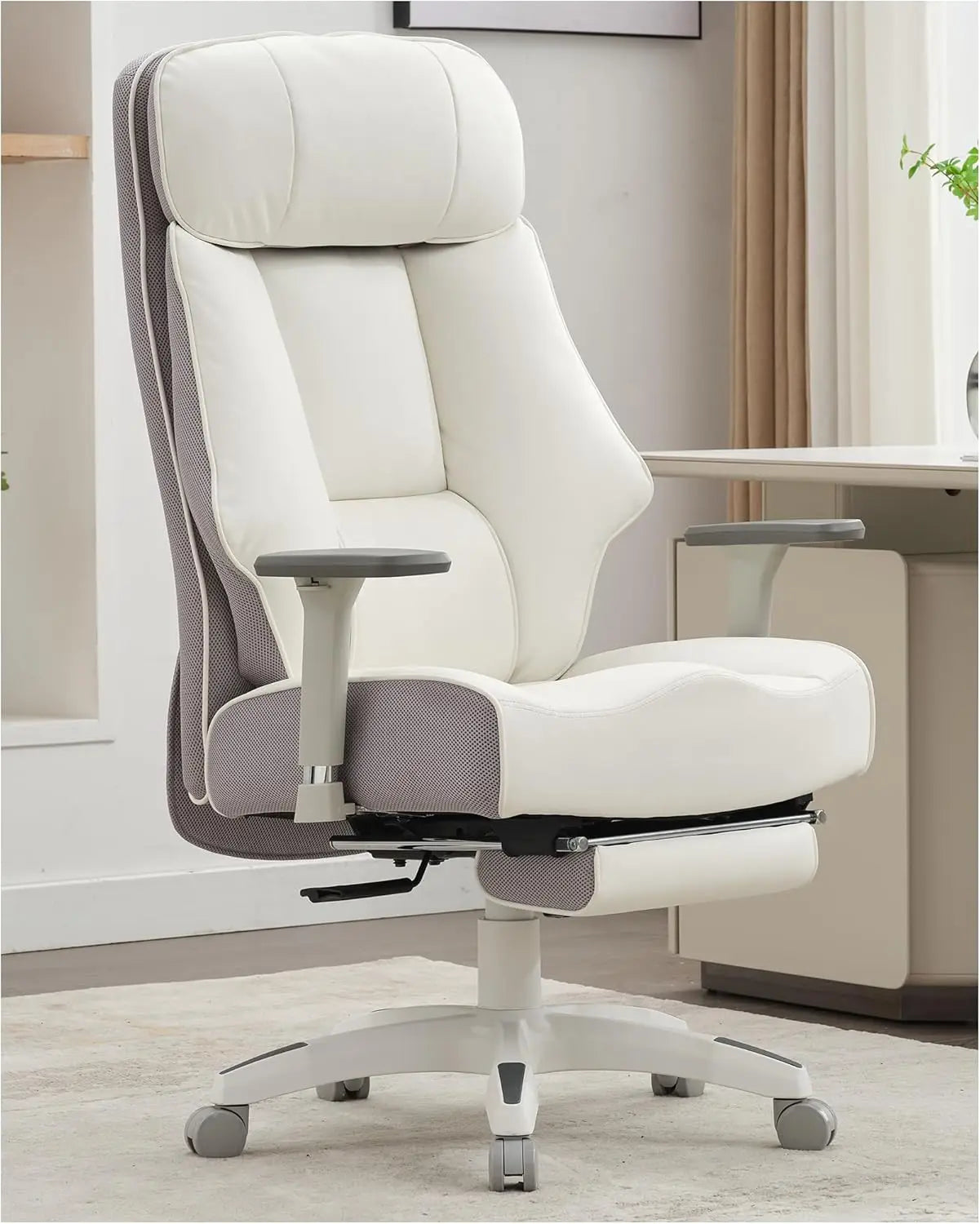 Ergonomic Leather Executive Office Chair