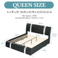 Modern Faux Leather Bed Frame