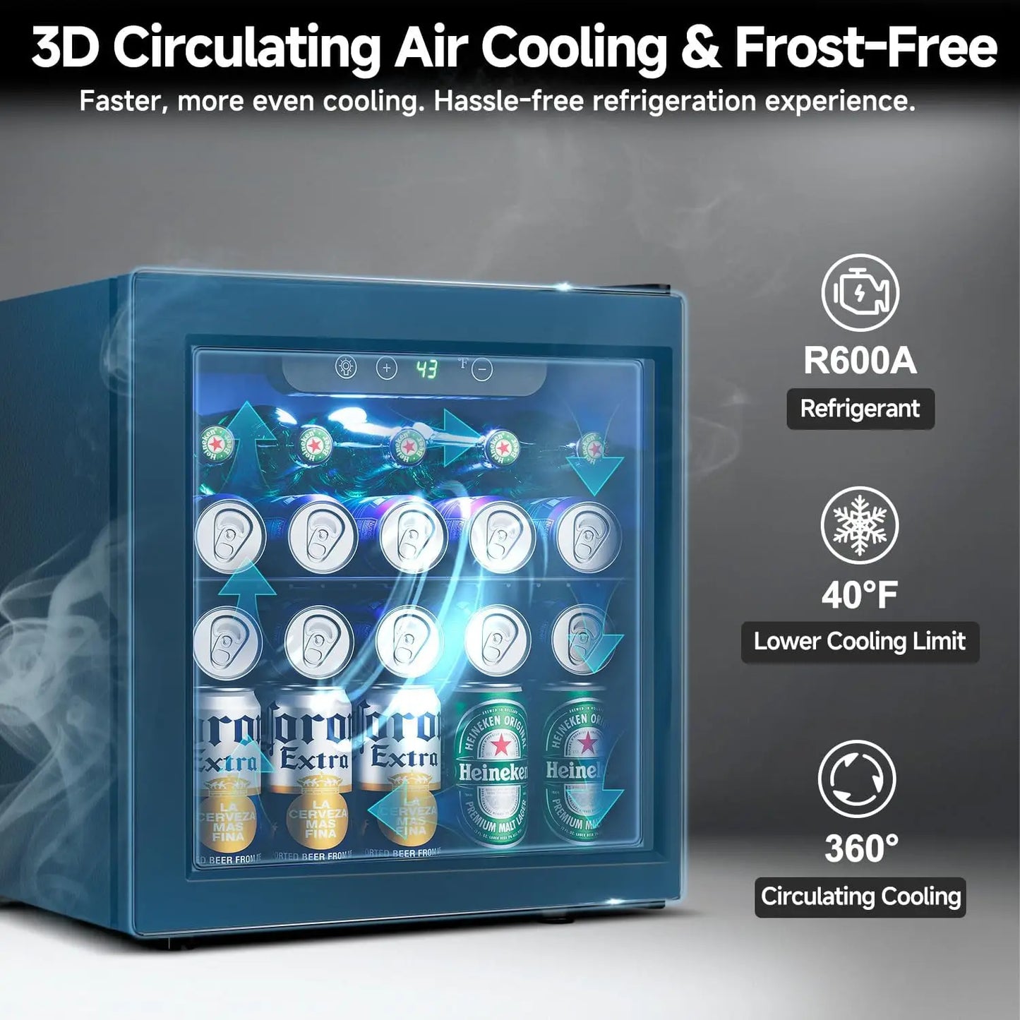 Mini Undercounter Beverage Fridge