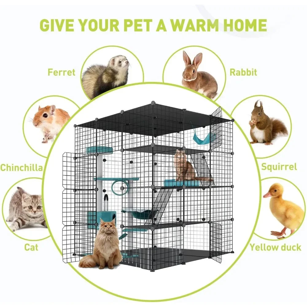 Cat Kennel Villa Playpen