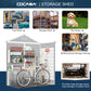 Resin Storage Shed with Floor, Window, and Double Lockable Doors