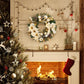 Flower Bowknot, Pine Cone Garland Wreath