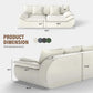 Modular Loveseat with Pillow