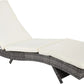 Chaise Lounge Chair with Cushions and Wheels
