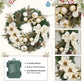 Flower Bowknot, Pine Cone Garland Wreath
