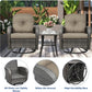 Swivel Rocker Wicker Chair Set