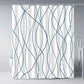 Modern Gradient Stripe Shower Curtain with Hooks
