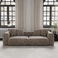 Modern Corduroy Fabric Sectional Couch with Pillow