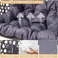 Wicker Hammock Double Swing Chair with Cushions