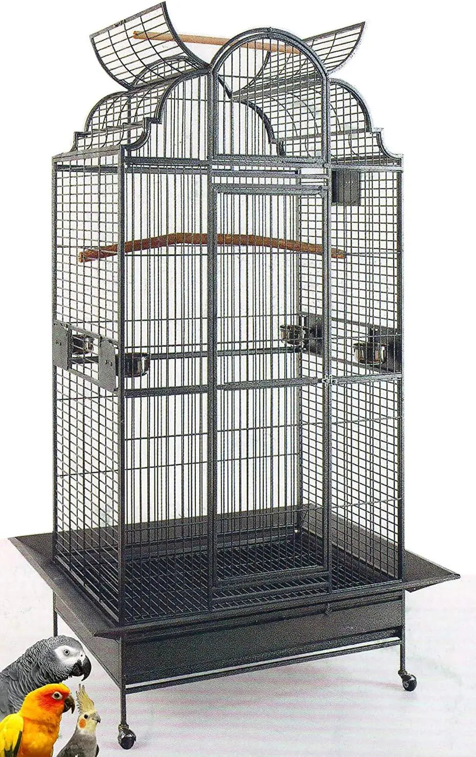 Large Elegant Stylish and Durable Wrought Iron Bird Cage