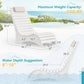 Ergonomic In-Pool Chair Lounger with Pillow Headrest