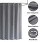 Heavy Duty Solid Shower Curtain with Hooks