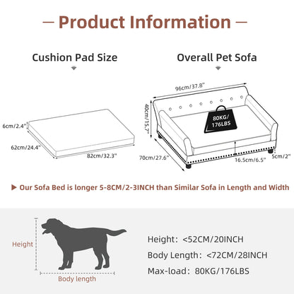 Luxurious Pet Snuggle Lounge Chair with Removable Cushion