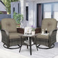Swivel Rocker Wicker Chair Set