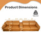Modern Morocco 4-Seat Power Reclining Sectional Sofa