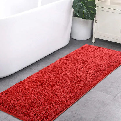 Non-Slip Super Absorbent Smooth Chenille Bath Mat