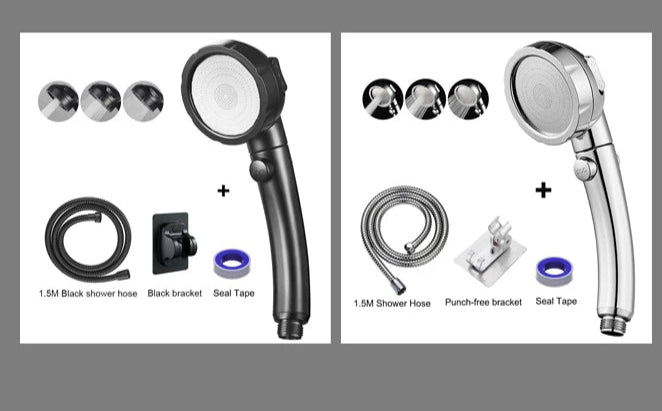 Universal High Pressure Shower Head Set