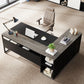 Modern Constructed  L-Shaped Executive Desk