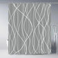 Modern Gradient Stripe Shower Curtain with Hooks