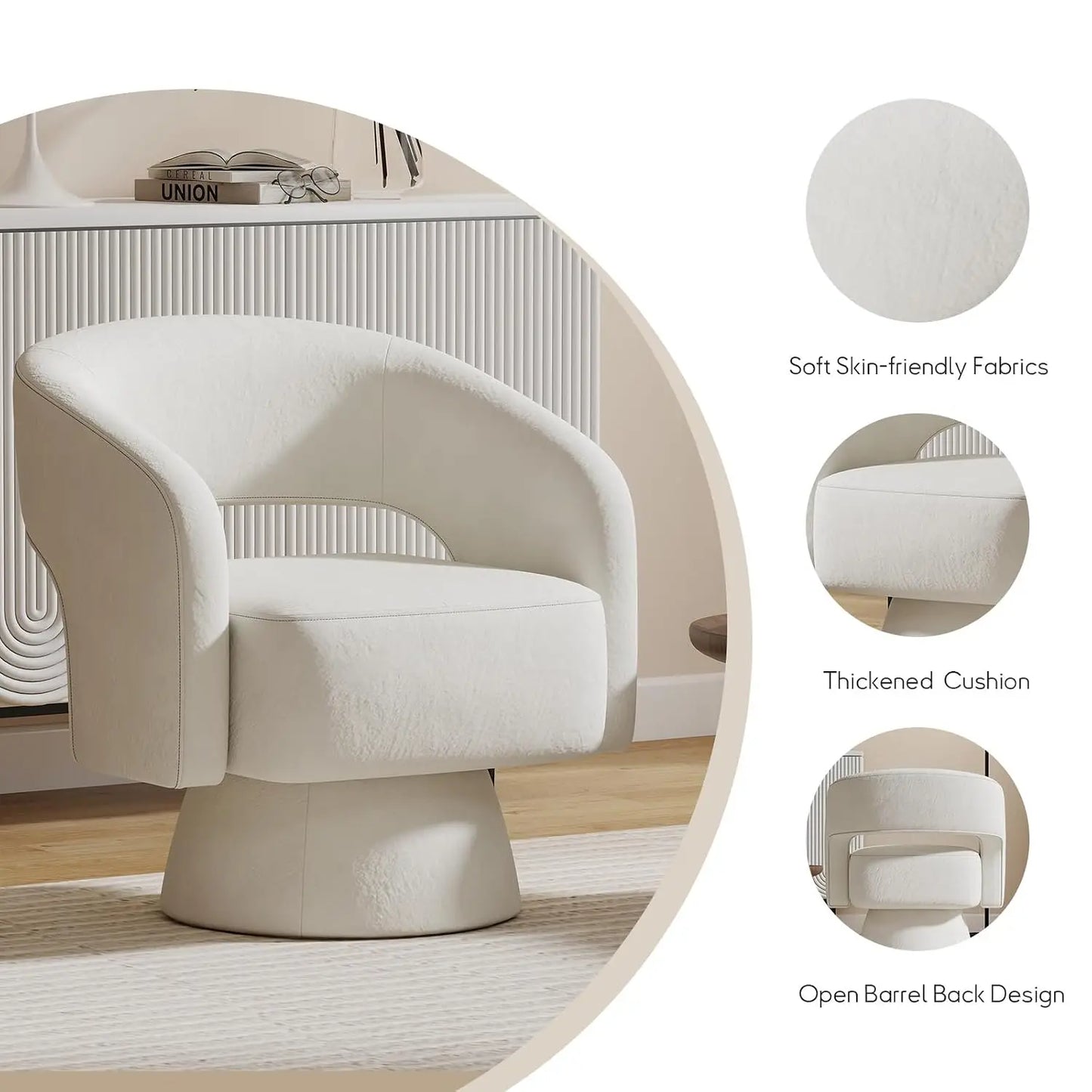 Park Avenue™ Velvet Barrel Chair