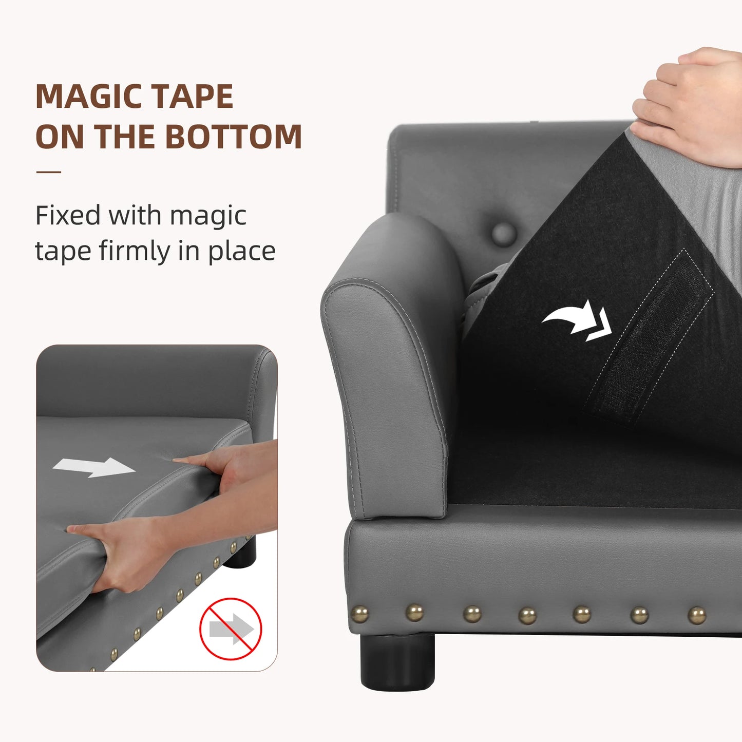 Luxurious Pet Snuggle Lounge Chair with Removable Cushion