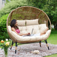 Loveseat Egg Chair with Cushions
