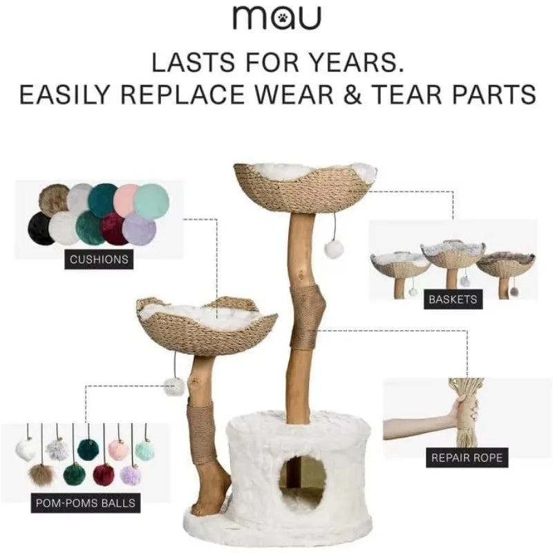 46"Mau Cat Tree Tower