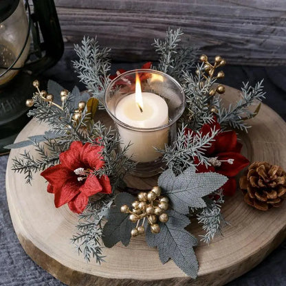Realistic Pillar Holiday Candle Holder